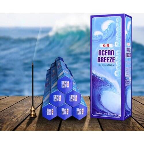 Aromatic Indoor Fragrance Home Living Room Decor India Incense Ocean Breeze Stick Incense Clean Air Sticks