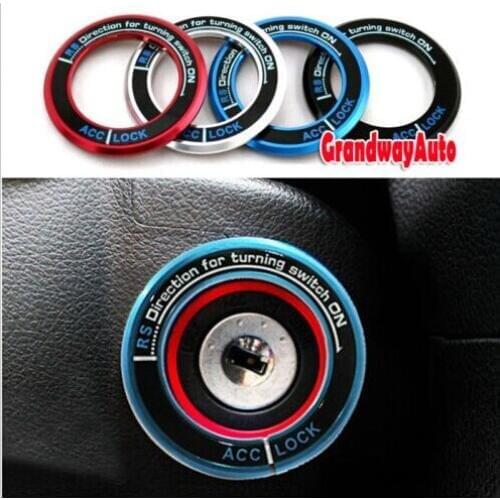 Car Ignition Key Ring Protector Switch trim cover for Subaru XV 2012-2013 Color
