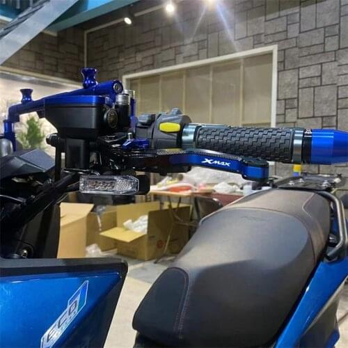 For YAMAHA XMAX 250 300 125 400 X-MAX 2017-2022 3D Rhombus Parking Brake Levers Motorcycle Brake Clutch Automatic Lock Levers