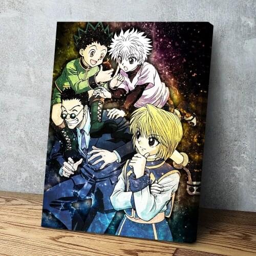 Home Decor Hunter X Hunter Canvas Paintings HD Printed Japan Anime Role Pictures Wall Art Modular Poster Frame For Living Room