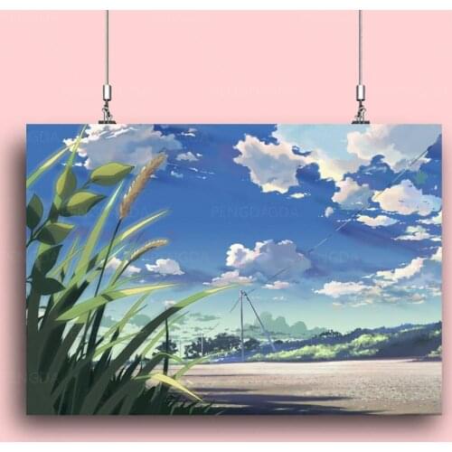 Home Decor Rural Canvas Wall Art Sunny Day Painting Pictures Summer Printing Modular Animation Scereny Poster For Living Room