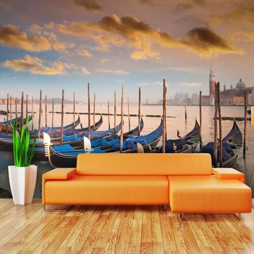 Wall mural-gondolas Venetian-450x270 cm