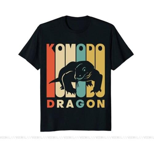 Vintage Style Komodo Dragon Silhouette Bodybuilding T Shirt Good Quality Brand Cotton Shirt Summer Style Cool