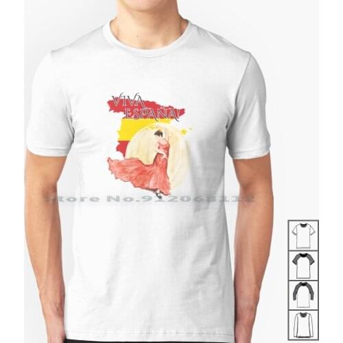 Viva Espa?a T Shirt 100% Cotton Espa?a Madrid Valencia Immigrant Spain Spanish Seville Zaragoza Lalaga