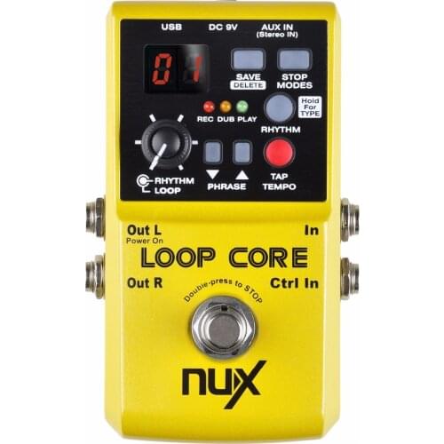 NUX Loop Core Electric Guitar Pedal Effect Looper 6 Hours Recording Durable Effects Pedal Compact Powerful Guitar Accessories
