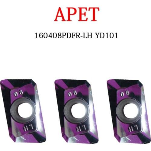 APET Carbide Inserts APET16 APET160408 APET160408PDFR APET160408PDFR-LH YD101 Aluminum Processing Special CNC Machine Center