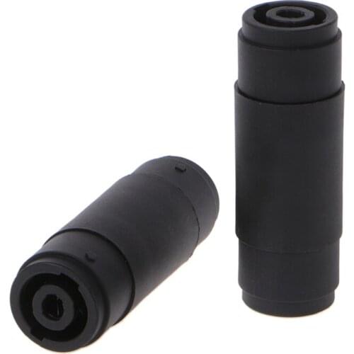 2Pcs 4-Pin -Pole Female To Female Coupler Adapter Audio Cable Connector Speaker Wire Butt Female-to-female Straight-through Head