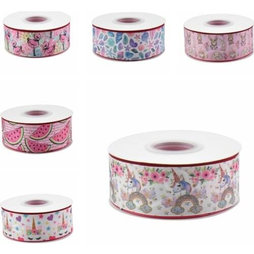 HSD Ribbon free shipping 3" 75mm heat transfer printed Denim fabric series Grosgrain Ribbon 50Yards per Roll