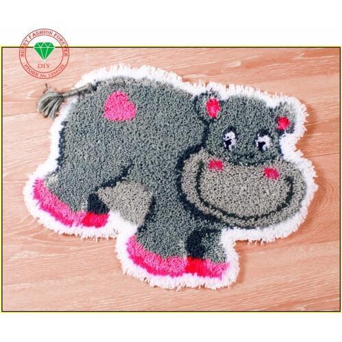 Latch hook rug kits Cute Cow rugs carpets embroidery Felt Craft Stitch threads Carpet embroidery Thread embroidery cushion