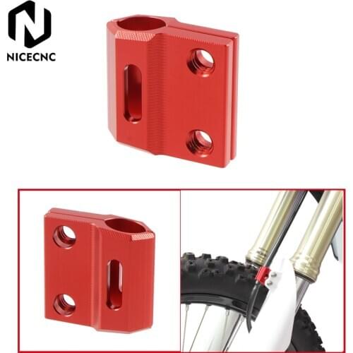NICECNC Aluminum Front Brake Line Hose Clamps Holder For Honda XR250 XR200 XR600 XR650R XR 200 250 600 650 1987-2007 2006 2005