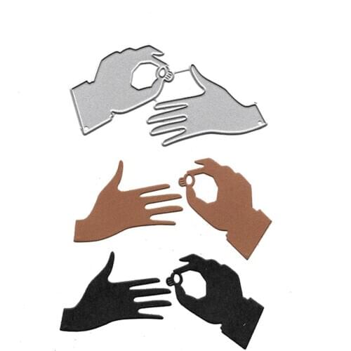 Engagement Ring Slimline Dies Scrapbooking Embossing Folders for Card Making Craft DIY Clear Stamps Metal Cutting Dies Handmade