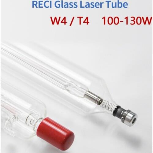 Original Reci CO2 Laser Tube W4 T4 100W To 130W D80mm/65mm for Engraving Cutting Machine S4 V4 Z4