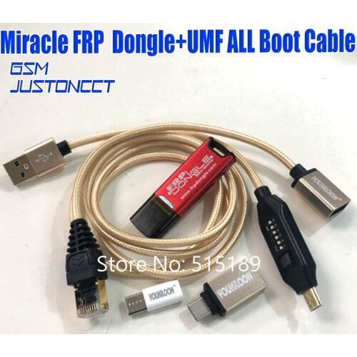 Original Miracle Frp Dongle Miracle FRP Tool Dongle + UMF All boot cables Free Vivo eMMC Tool