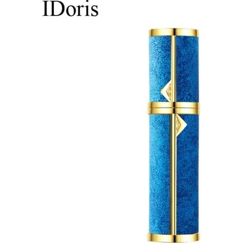 IDoris perfume vaporizers Quality Metal Perfume Bottle Travel Refillable Mini Perfume Atomizer Glass Spray Bottle Vials