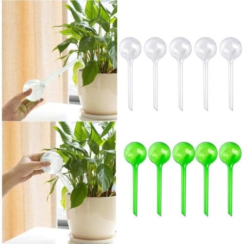 Plastic PVC Ball Automatic Flower Watering Device Self Watering Feeder Plant Flowers Water Feeder Indoor Outdoor Watering Cans