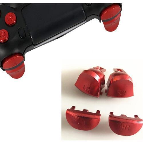Custom Aluminum Alloy Metal L1 R1 L2 R2 Trigger Buttons for PS4 Pro JDS 040 JDM 040 4.0 Vesion 2 Gen 2 Controller Repair Parts