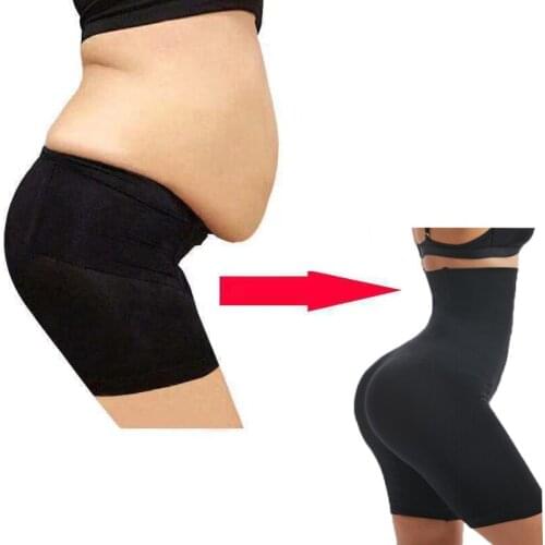 Postpartum High Waist Boxer Tummy Control Panties Hip Enhancer Waist Trainer Butt Lifter Body Shapewear Large Size Underwear