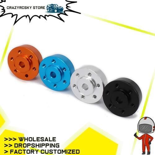 RCAWD 2PCS 2.2 Aluminum Front Wheel Hex Hub Adapter Axial Yeti Rock Racer Ax90026 Buggy Crawler Upgraded Parts
