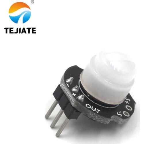 SR602 MINI Motion Sensor Detector Module Pyroelectric Infrared PIR kit sensory switch Bracket for arduino Diy With lens