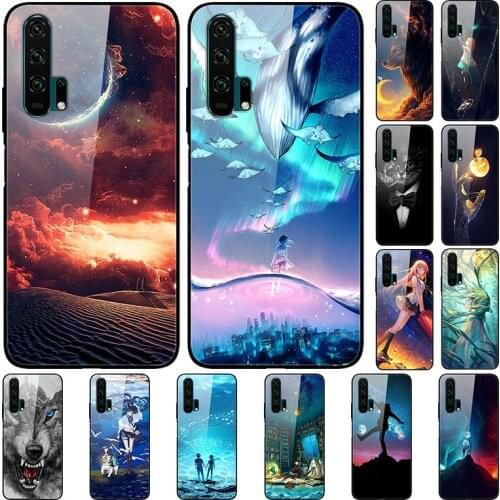 Glass Case For Honor 20 Pro Phone Case Phone Shell Back Cover Series 3