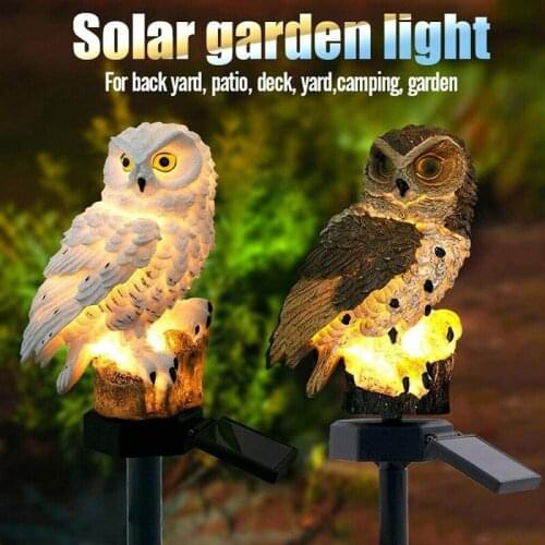 Led Lawn Light Solar Power Led Garden Light Outdoor Waterproof Energy Panel Lamp Solar Owl Lights Yard Decoration