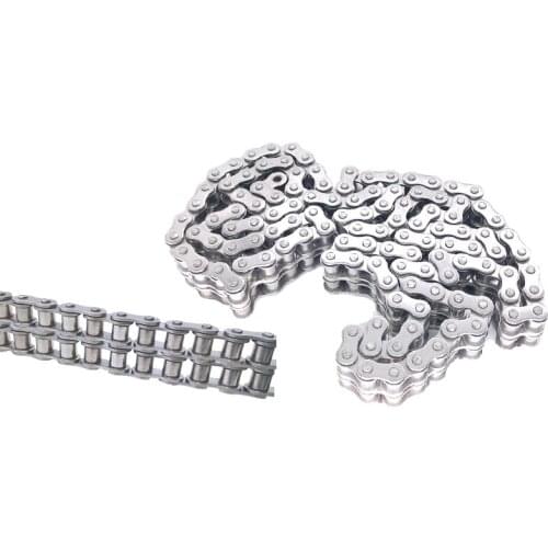 1.5M Length Stainless Steel 304 Double Row Short Pitch Industrial Transmission Roller Drive Chain 06B-2 08B-2 10A-2 12A-2 16A-2