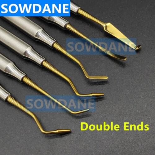 1 piece Teeth Whitening Composite Resin Filling Spatula Titanium plated Head Resin Filler set Dental Restoratio Tool