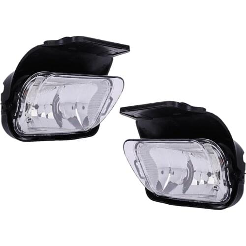 2x Clear Lens Fog Lights Lamps Bulbs for Chevy Silverado 1500 2500 3500, Spare Parts
