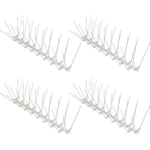4PCS Plastic Anti Bird Spikes Anti Pigeon Spike for Get Rid of Pigeons and Scare Birds Pest Control Garden Supplies