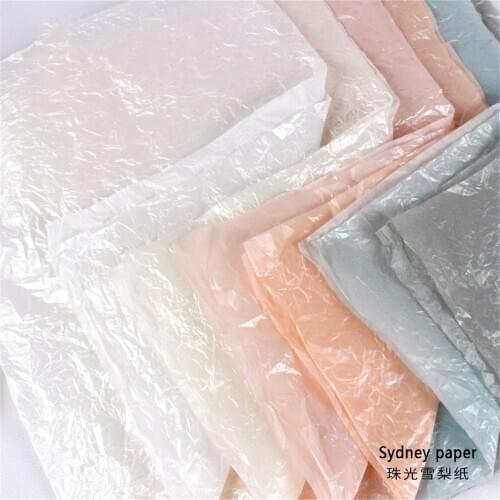 50*70cm 20sheets Free Shipping Korean Flower Wrapping Paper DIY Decoration Paper Shiny Gift Wrapping Iridescent Paper