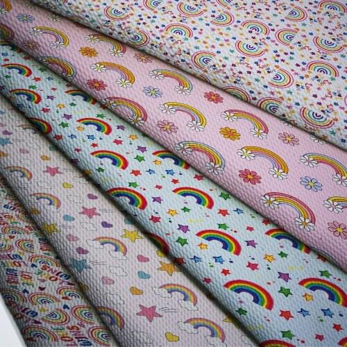 50cm*140cm Flower Printed Printed Bullet Texture Liverpool Fabric For clothing Stretch Knit Fabric For Hair Band L18656