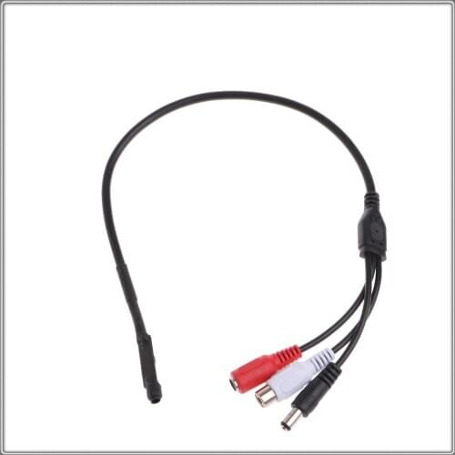 Audio pickup Wide Range High Sensitive Mini CCTV Microphone for Security Camera