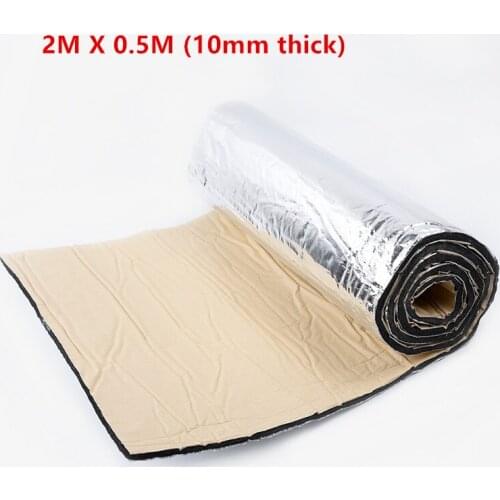 Auto Car Firewall Heat Shield Insulation Sound Deadener Mat Aluminum Fiber Muffler Cotton Sound Absorption 50*200cm
