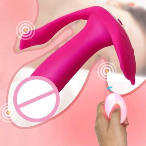 68UD Wearable Panty Vibrator Wireless Dildo Vibrator with Remote Control Waterproof Clitoral Stimulator Massager