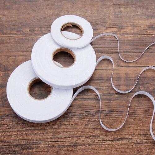 50 Meters Double-Sided Turn up Hem Interlining Iron On Roll Clothes Hemming Tape Apparel DIY Sewing craft New Adhesive Fabric