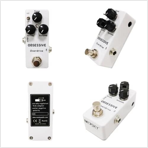 Mini Obessive Overdrive Distortion Guitar Effect Pedal Distortion Guitar Effect with True Bypass Pedal Guitarra