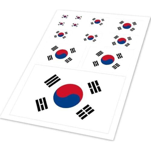 Korea Auto Decal World Cup Koreans National Flag Car Sticker Phone Helmet Sticker Vinyl Decorative Motorcycle Styling