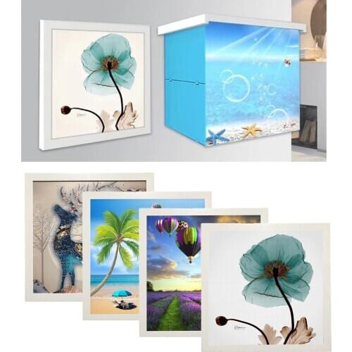 Cube Baskets Bathroom Shower Clothes Storage Shelf Mural Punch-free Cabinet