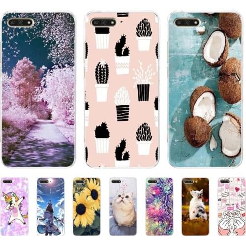 Soft Case For Silicone Back Cover For Cute Phone Cases Cover Bumper for Huawei Honor 7a 7c 5.7 7a Pro 5.7 7x 7s 7a 5.45 y5 2018