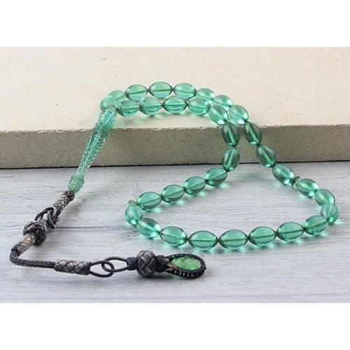 Natural Amber 1000 Silver Kazaz Tassel 33 Beads Pendant Prayer Beads Tasbih Rosary Men Women Meditation Jewelry From Turkey