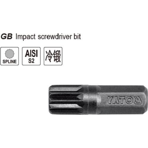 New 5pcs/lot Spline Impact Screwdriver bit Magnetic Star bit M5 M8 M10 - L30mm S2 Steel 3/8" 10mm Hex Screwdriver Bits