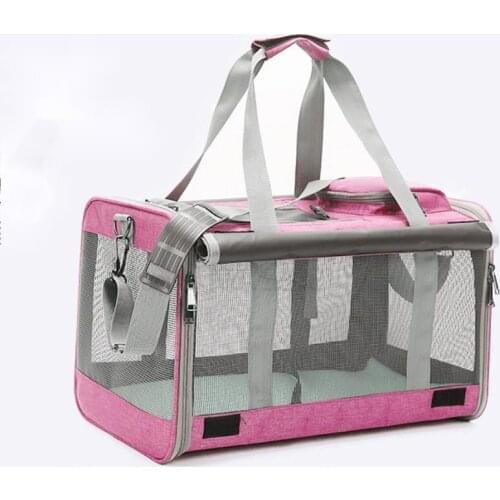 Detachable Universal Wheel Folding Multifunctional Trolley Tug Pet Bag Travel Cat Bag Pet Supplies Bags for Small Dogs