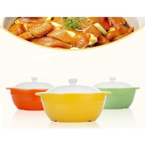 High Temperature Resistant Casserole Korean Simple Fashion Color Glaze Soup Pot Chinese Healthy Delicious Without Cracking