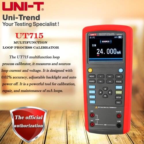 UNI-T UT715 Multifunction Loop Process Calibrator DC voltage/current/frequency/continuity measurement calibrator