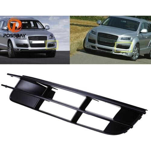POSSBAY High Quality Front Left Bumper Lower Turn Signal Fog Light Cover Grille Grill For Audi Q7 2007/2008/2009 Car Accessories