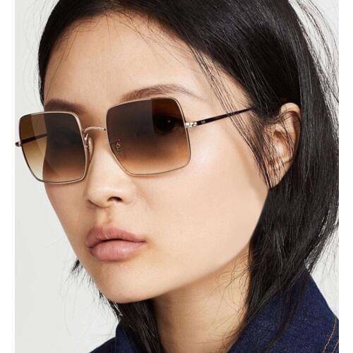 Bright Metal Glasses Fashion Small Frame Designed for Women Steampunk Grey Red Transparent Lens Frameless Womens Sunglasses