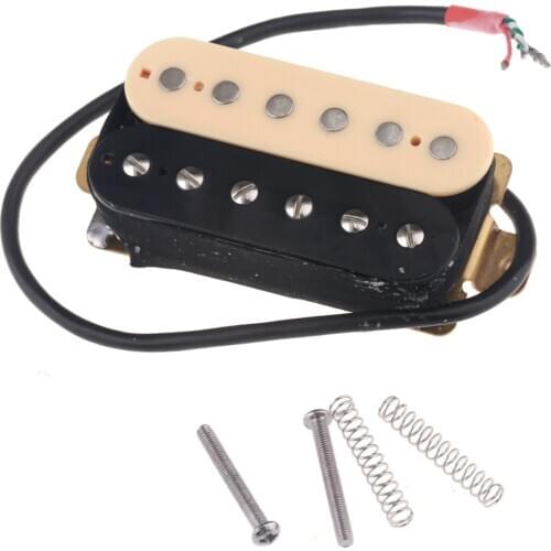 Musiclily 50mm Humbucker Pickup for Guitar Neck, Zebra