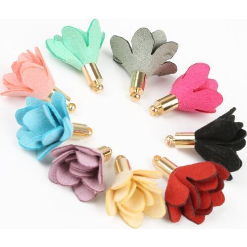 10-20pcs 25cm Multi Colors Suede Flower Tassel Charm Pendant For Wedding Party Dress Decoration Curtain Sewing Accessories DIY