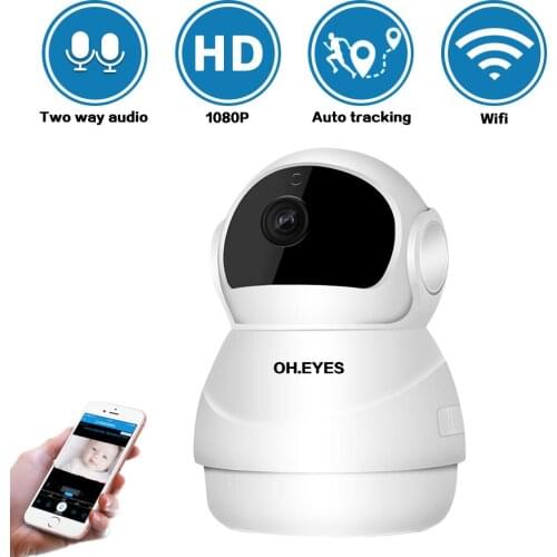 1080P Wifi Video Surveillance Camera Indoor Home Wireless Auto Tracking CCTV IP Security Camera PTZ 2MP Baby Monitor P2P Wifi