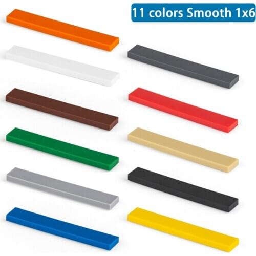 Aquaryta 120pcs DIY Building Blocks 6636 Figure Bricks Smooth 1x6 Educational Creative Size Compatible With Logo Toys for Kids